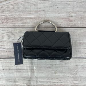French Connection Quilted Crossbody Bag Black
